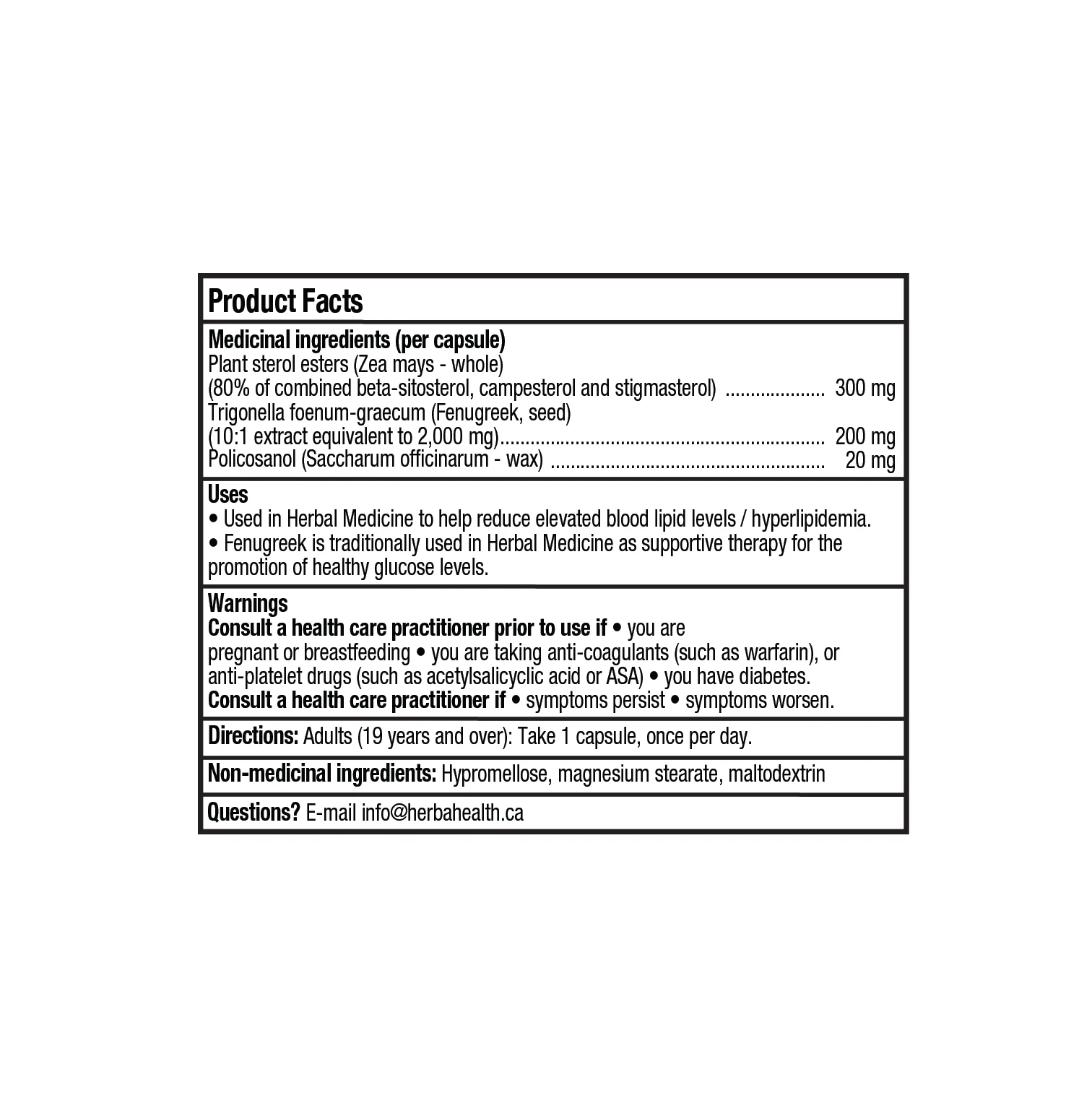 Cholesterol Care – 120 Vegetable Capsules - Image 3