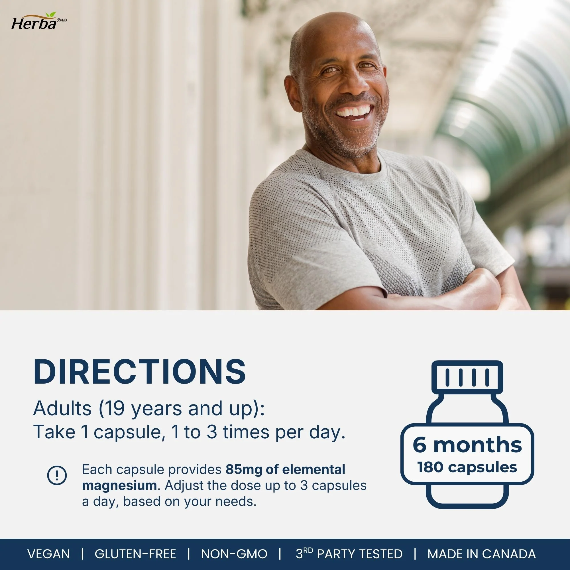 Magnesium Complex 10 in 1 – 180 Capsules | Magnesium Oxide Free | Made in Canada - Image 8