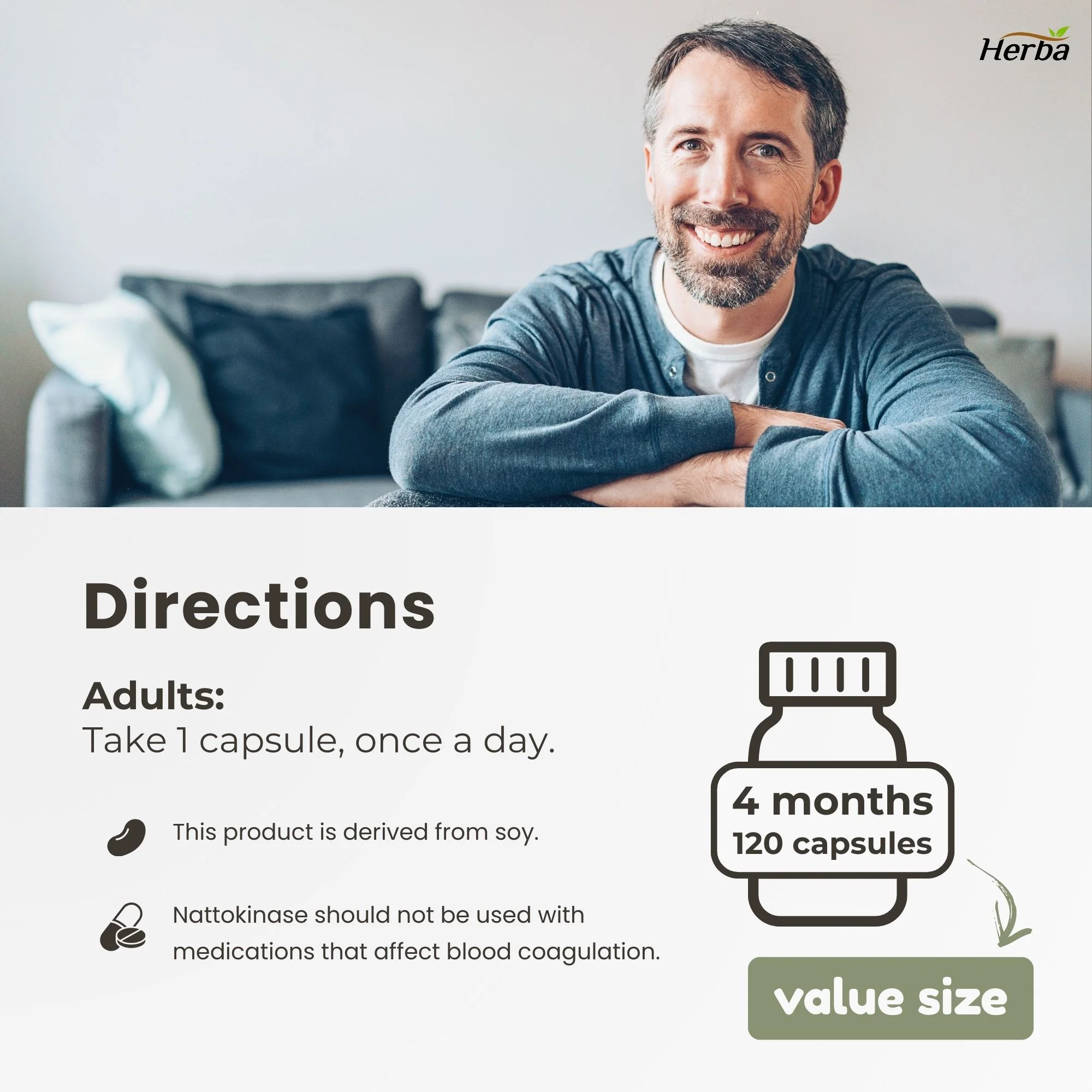 Nattokinase Supplement 2000 FU – 100mg, 120 Delayed Release Capsules - Image 7