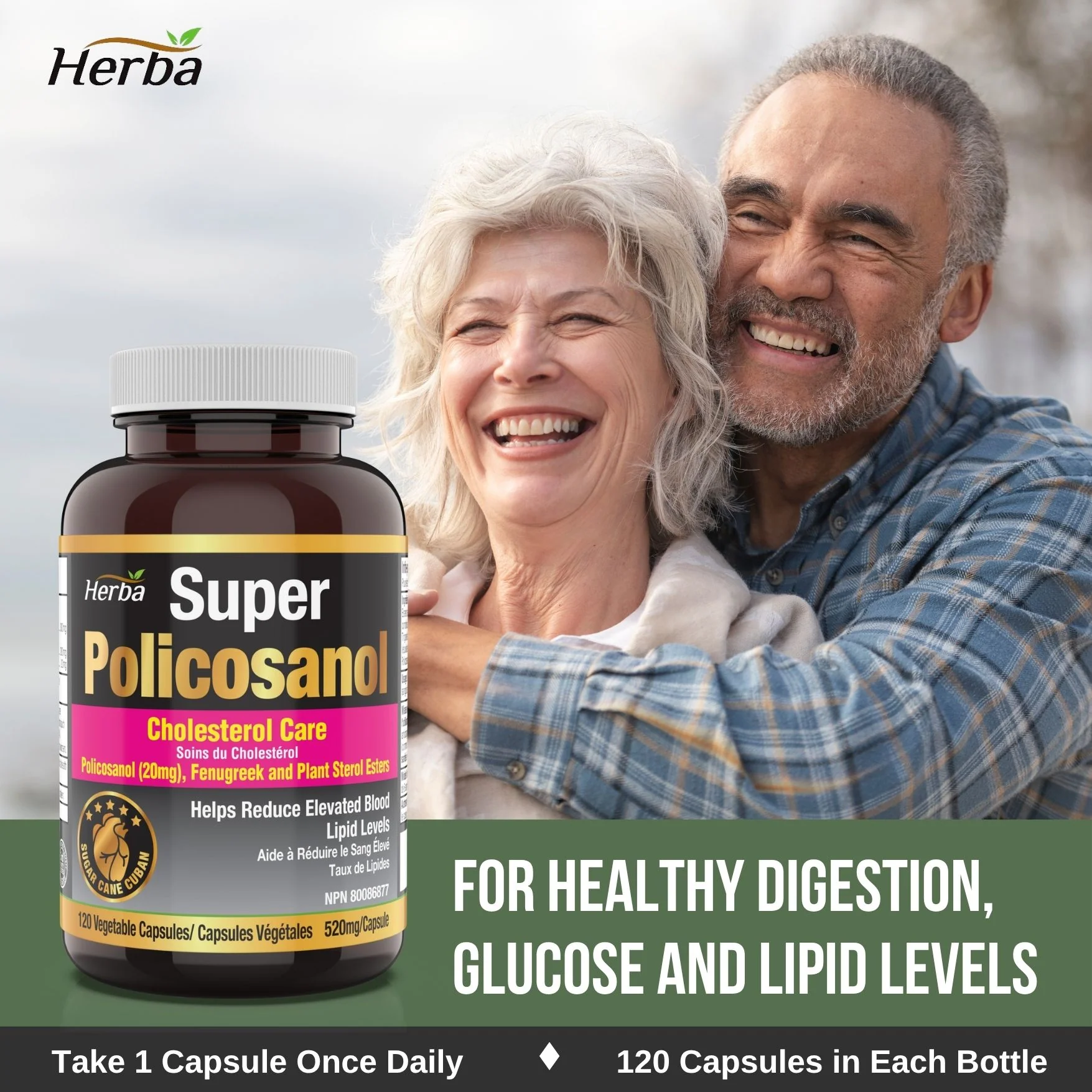 Policosanol 20mg with Fenugreek and Plant Sterol Esters - 120 Vegetable Capsules - Image 8