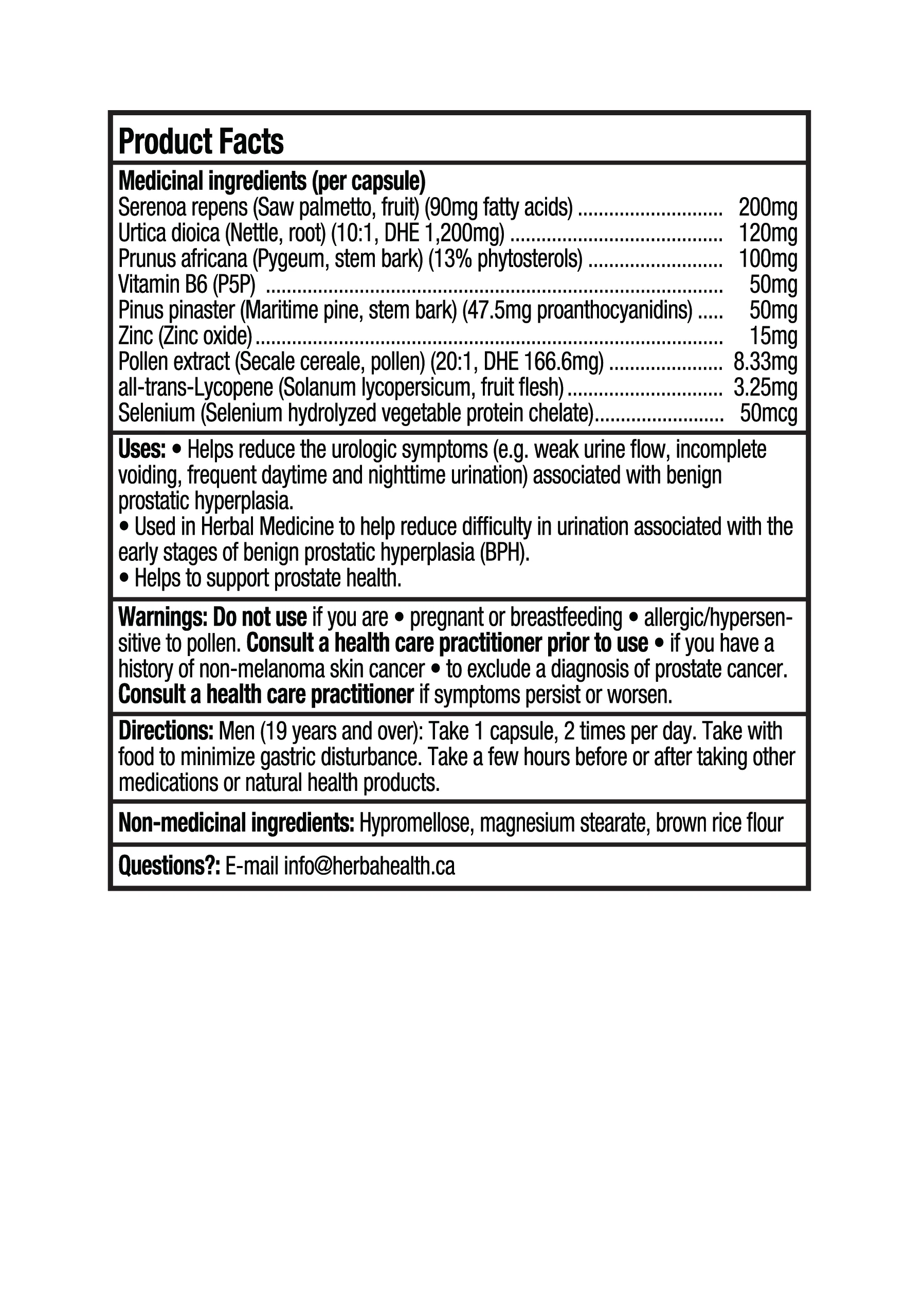 Prostate Max - Prostate Supplement for Men – 120 Capsules | 9 Natural Ingredients - Image 3