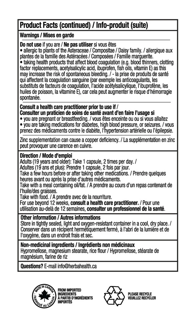 Vision Care Eye Vitamins with Lutein and Zeaxanthin Supplement – 60 Capsules - Image 3