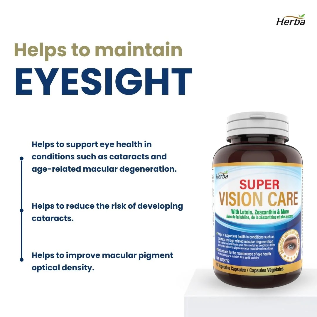 Vision Care Eye Vitamins with Lutein and Zeaxanthin Supplement – 60 Capsules - Image 4